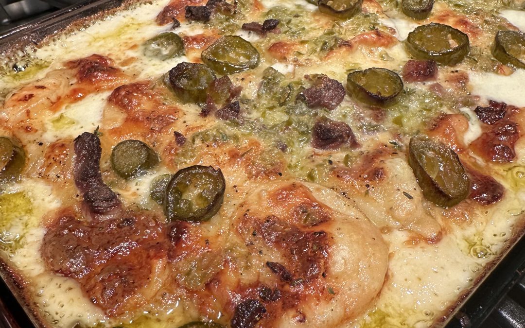 Classic Scalloped Potatoes with Ham & Jalapeños