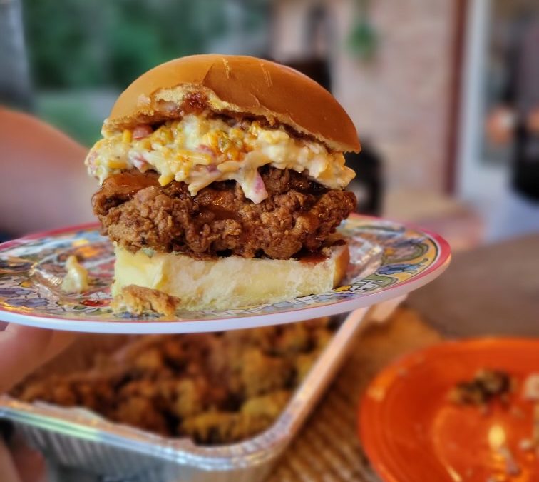 The Ultimate Chicken Crisper & Jalapeno Pimento Sandwich